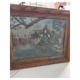 Framed 20x16 Landscape House Painting