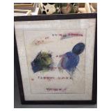 Media Artwork, Framed, 28 x 33