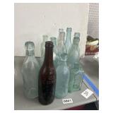 Antique Glass Bottles Group