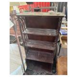 Wood Bookcase With Gothic Style Sides