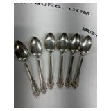 Oneida Avalon 1901 Silverplate Spoons, Set of