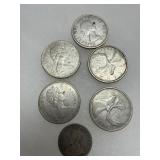 Canada 10 Cents Coin Group, George V & QEII