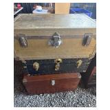 Three Vintage Trunks