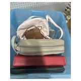 Nine Assorted Handbags and Clut