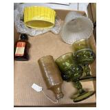 Vintage Glassware and Bottles Lot