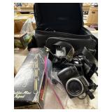 Camera Lot With Kodak and Canon, Tripod, and