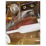 Lot: Beatles LP, Records, Art Glass