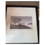 Framed Black and White Photograph ï¿½River View