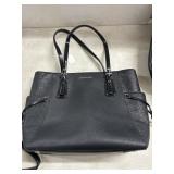 Michael Kors Black Leather Tote Bag