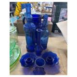 Cobalt Blue Glassware Assorted Lot