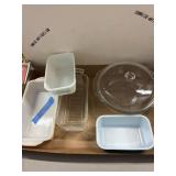 Pyrex and Fire-King Casserole and Loaf Dishes