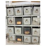 Wood Multi-Drawer Organizer, 19x13x21.5 in