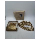 Whiting & Davis Gold Mesh Purses with Box
