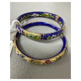 Cloisonnï¿½ Enamel Bangle Bracelets
