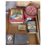 Decorative Tin Containers Lot