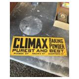 Climax Baking Powder Advertising Sign
