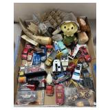 Box Lot: Toys, Cars, Plush, Model Ships