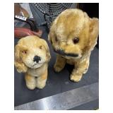 Steiff Peky and 1960 Steiff Biggie Plush Dogs
