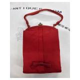 Bags by Edwards Red Satin Carryall Purse
