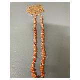 Ocean Coral Necklace with 14K Filigree Clasp