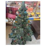Ceramic Christmas Tree with Colored Lights, L