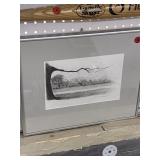 Ana Simonsen Signed Framed Graphite Drawing