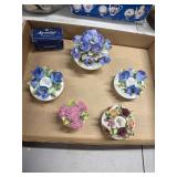 English Bone China Floral Figurines