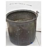 Large Hammered Metal Kettle with Handle