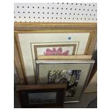 Framed Art and Embroidery Group (5 Pieces)