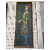 Figurative Oil Painting on Canvas, 13 x 34