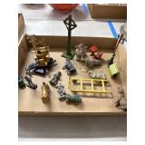 Cast Metal Vintage Toy Figures and F