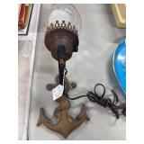 Anchor Motif Cast Metal Wall Lamp