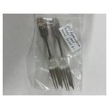 1857 Rogers & Smith Fiddle Cake Forks Silver