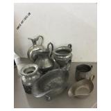Pewter Tableware, Lot of 7