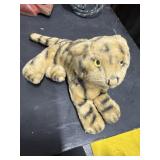 Steiff Plush Striped Tiger Stuffed Animal Toy