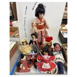 International Costume Dolls Lot