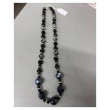 Murano Faceted Crystal Necklace, 32 Inch