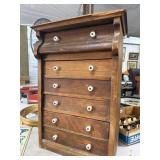 Wooden Multi-Drawer Chest with Porcelain Knob