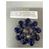 Mid Century Weiss Rhinestone Brooch