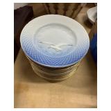 B&G Copenhagen Porcelain Seagull Plates Set