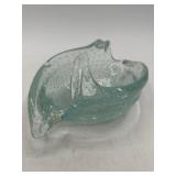 Murano Aqua Bullicante Aventurine Candy Dish