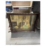 Framed Print of Women with Harp, 29x35