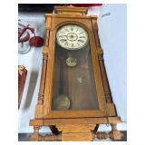 Wall-Mounted Wood Case Pendulum Clock