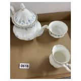 Royal Albert Memory Lane Tea Set Trio