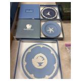 Wedgwood Blue Jasperware Plate Set