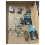 Vintage Padlocks With Keys
