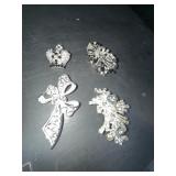 Rhinestone Brooch and Pin Lot