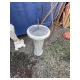 Cast Stone Pedestal Sundial with Brass Gnomon