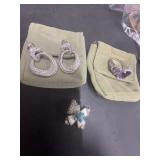 Judith Ripka Sterling Silver Jewelry Set