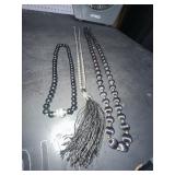 Beaded and Faux Pearl Necklaces, Lot of 3